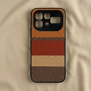 Woven Texture Metal Phone Case - Luxury Classic Style for All Mobiles