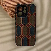 Signature Weave Metal Mobile Cover - Minimal Textured Look for All Phones