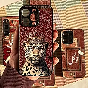 Leopard Persian Calligraphy Phone Case – Premium Wild Art