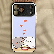 iPhone 18 Pro Max Cute Bubu Dudu 10 Metal Print Shockproof Case