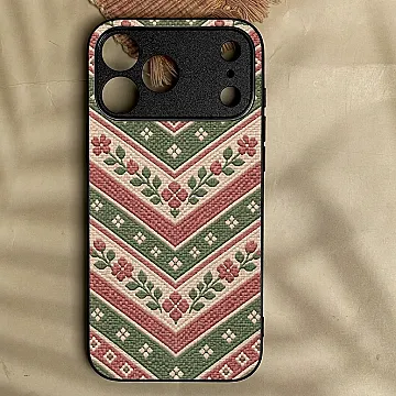 iPhone 18 Pro Max Classic Weave 17 Stylish Metal Back Cover