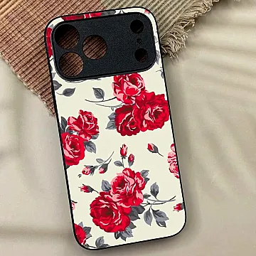iPhone 18 Pro Max Floral Series 8 Metal Print Shockproof Case