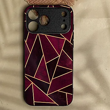 iPhone 18 Pro Max Geometric Metal Case – Shockproof