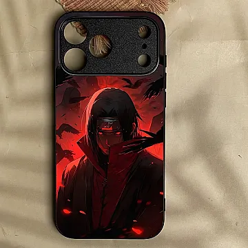 iPhone 18 Pro Max Itachi Red Rings Shockproof Case