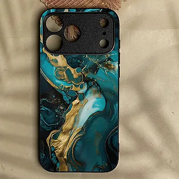 iPhone 18 Pro Max - Fluid Marble Luxe - Premium Printed Soft Edge Protective Case