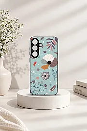 Samsung Galaxy S26 Fe - Floral Series Design For Girls - Premium Metal Printed Soft Bumper Shock Proof Case