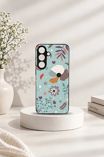 Samsung Galaxy S26 Fe - Floral Series Design For Girls - Premium Metal Printed Soft Bumper Shock Proof Case