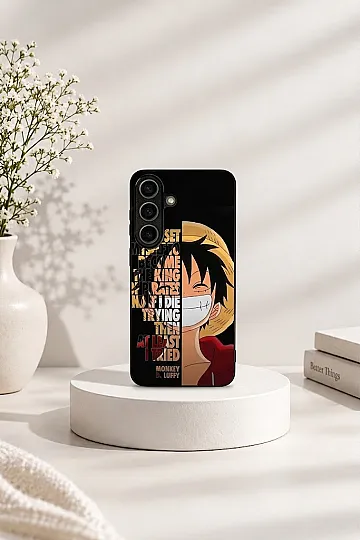 Samsung Galaxy S26 FE Case: Anime Edition – Shockproof Metal Back Cover Monkey D Luffi