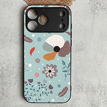 iPhone 18 Pro Max Floral Series Design 5 – Metallic Print Protective Case