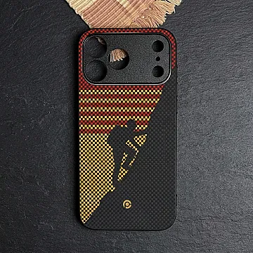 iPhone 18 Pro Max Classic Weave Design 2 – Premium Printed Soft Bumper Case