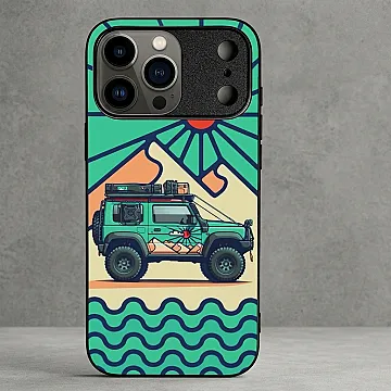 Suzuki Jimny Off-Road Design Metal Printed Shockproof Case for iPhone 18 Pro Max