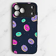 iPhone 18 Pro Max Colorful Donuts Premium Metal Printed Soft Bumper Shockproof Case – Fun & Protective Cover