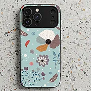 iPhone 18 Pro Max Floral Series Premium Metal Printed Soft Bumper Shockproof Case – Elegant Protective Cover