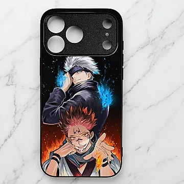iPhone 18 Pro Max Anime 2.0 Premium Metal Printed Soft Bumper Shockproof Case – Bold Anime Protective Cover