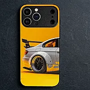 iPhone 18 Pro Max M3 GT2 Racing Car Premium Metal Printed Soft Bumper Shockproof Case – Sporty Protective Cover