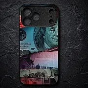 iPhone 18 Pro Max Dollar Premium Metal Printed Soft Bumper Shockproof Case – Bold Money Style Protective Cover