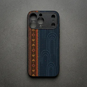 iPhone 18 Pro Max Classic Weave Premium Metal Printed Soft Bumper Shockproof Case – Timeless Textured Protective Cover