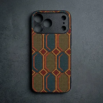 iPhone 18 Pro Case – Premium Metal-Printed Shockproof Soft Bumper with Woven Texture
