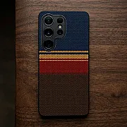 Samsung Galaxy S26 Ultra – Heritage Weave Motif 1 – Premium Metallic Print Flexible Bumper Shock-Resistant Case