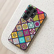 Samsung Galaxy S26 Ultra – Mandala Motif – Premium Metallic Print Flexible Bumper Shock-Resistant Case