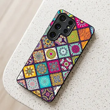 Samsung Galaxy S26 Ultra – Mandala Motif – Premium Metallic Print Flexible Bumper Shock-Resistant Case