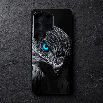 Galaxy S26 Ultra Case, Black Art Design 2 Metal Print Shockproof Soft Bumper Cover