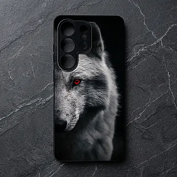 Galaxy S26 Ultra Case, Wolf Design 10 Metal Print Shockproof Soft Bumper Cover