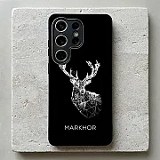 Galaxy S26 Ultra Case, Markhor Design 4 Metal Print Shockproof Soft Bumper Cover