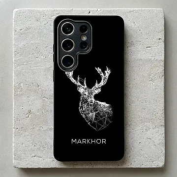 Galaxy S26 Ultra Case, Markhor Design 4 Metal Print Shockproof Soft Bumper Cover