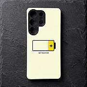 Galaxy S26 Ultra Case, Be Positive Design Metal Print Shockproof Soft Bumper Cover