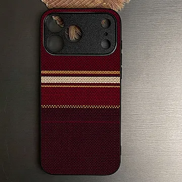 iPhone 18 Pro Case – Classic Weave Design 30 Metal-Printed Soft Bumper Shockproof Protective Cover