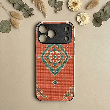 iPhone 18 Pro Protective Case – Classic Weave Design 18 Metal-Printed Shockproof Soft Bumper Cover
