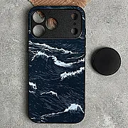 iPhone 18 Pro Case – Classic Weave Design 16 Metal-Printed Soft Bumper Shockproof Protective Cover