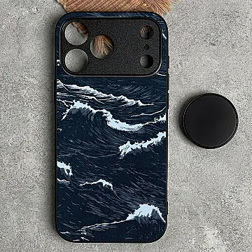 iPhone 18 Pro Case – Classic Weave Design 16 Metal-Printed Soft Bumper Shockproof Protective Cover