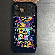 iPhone 18 Pro Case – Anime 2.0 Design 8 Metal-Printed Soft Bumper Shockproof Protective Cover