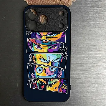 iPhone 18 Pro Case – Anime 2.0 Design 8 Metal-Printed Soft Bumper Shockproof Protective Cover