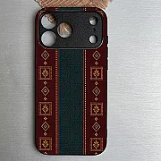 iPhone 18 Pro Case – Classic Weave Design 12 Metal-Printed Soft Bumper Shockproof Protective Cover