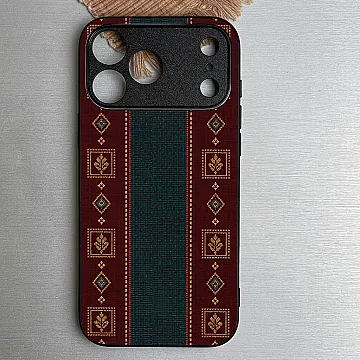 iPhone 18 Pro Case – Classic Weave Design 12 Metal-Printed Soft Bumper Shockproof Protective Cover
