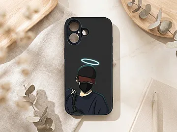 Aesthetic Phone Case for iPhone 17 - Matte Black Shockproof Cover