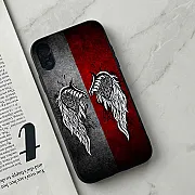 iPhone XR Angel Wings Series Premium Metal-Printed Shockproof Soft Bumper Case – Design 2