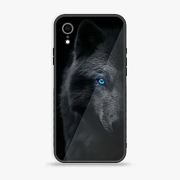 iPhone XR Wolf Design 9 Premium Metal Printed Soft Bumper Shockproof Case