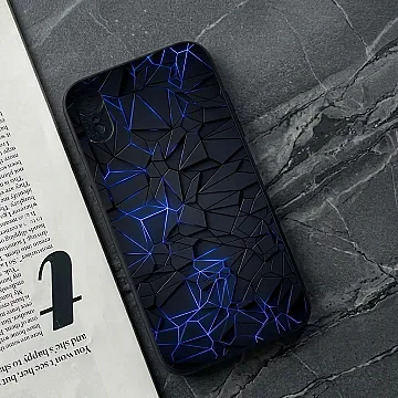 iPhone XR 3D Design 1 Premium Metal Printed Soft Bumper Shockproof Case