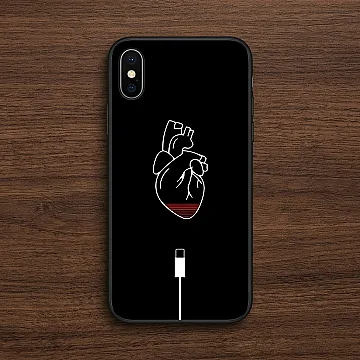 iPhone XR Heart Design 8 Metal Print Case – Soft Shockproof Bumper Cover (CS-22584)