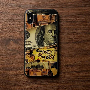 iPhone XR Dollar Design 1 Money Print Metal Case – Soft Shockproof Bumper Cover (CS-48138)