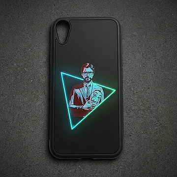 iPhone XR Money Heist Professor Metal Print Case – Soft Shockproof Bumper Cover (CS-24115)