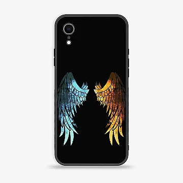 iPhone XR Angel Wings 2.0 Design 8 Case – Premium Metal Printed Soft Bumper Shockproof Cover