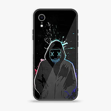 iPhone XR Anonymous 2.0 Design 8 Cover – Premium Metal Printed Soft Bumper Shockproof Case