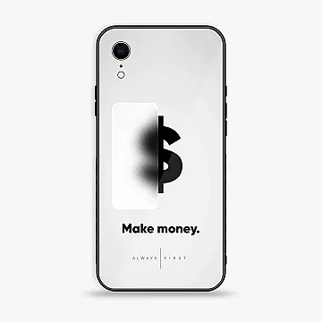 iPhone XR Dollar Design 9 Case – Premium Metal Printed Soft Bumper Shockproof Cover