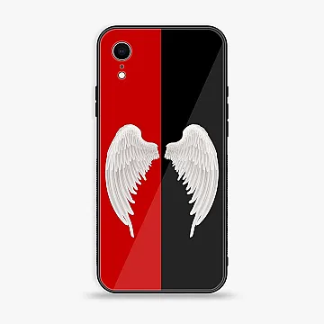 iPhone XR Angel Wings 2.0 Design 4 Back Cover – Premium Metal Printed Soft Bumper Shockproof Case
