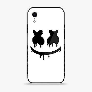 iPhone XR Marshmello Face Case – Premium Metal Printed Soft Bumper Shockproof Cover